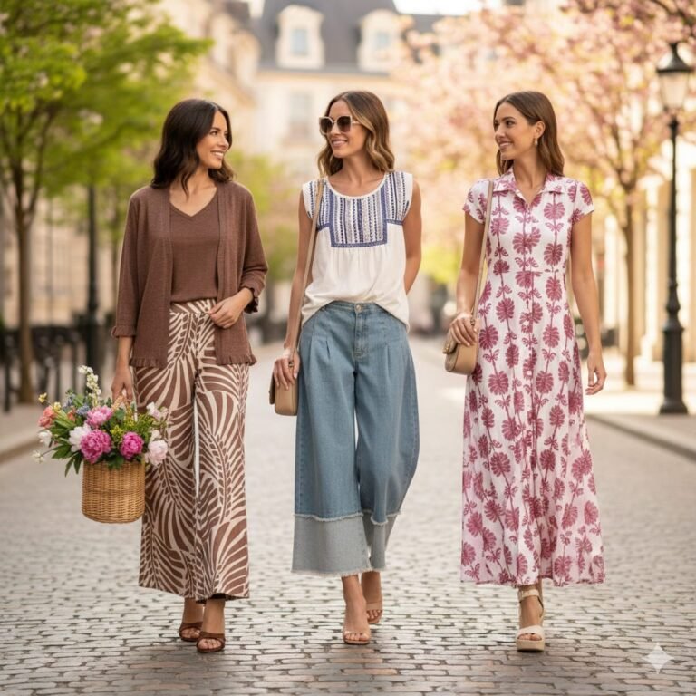 Moda femenina de temporada disponible en La Tiendina de Nu en Sama (Langreo).